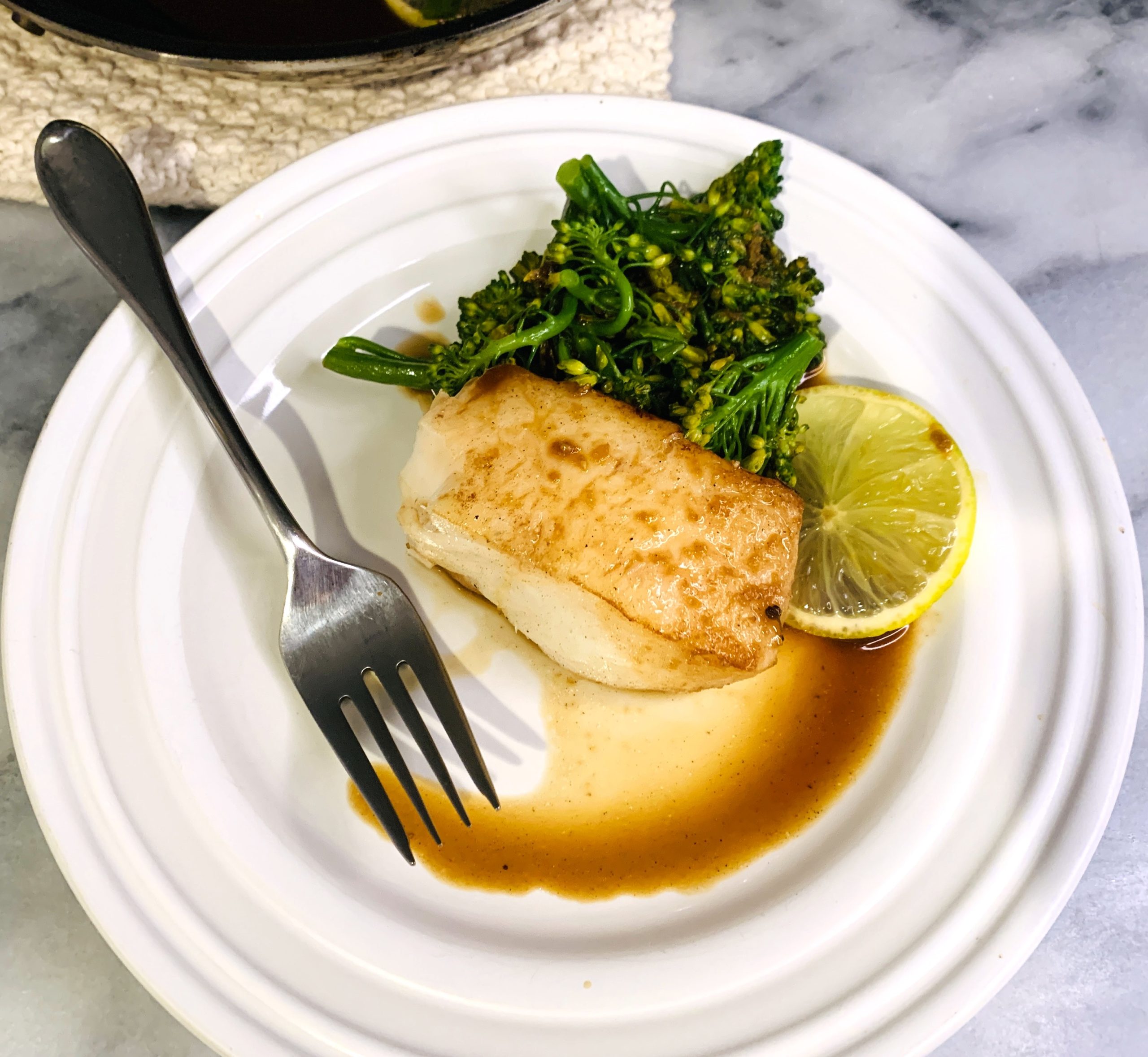 Skillet Soy Ginger Butter Halibut and Broccolini – Recipe! Image 4