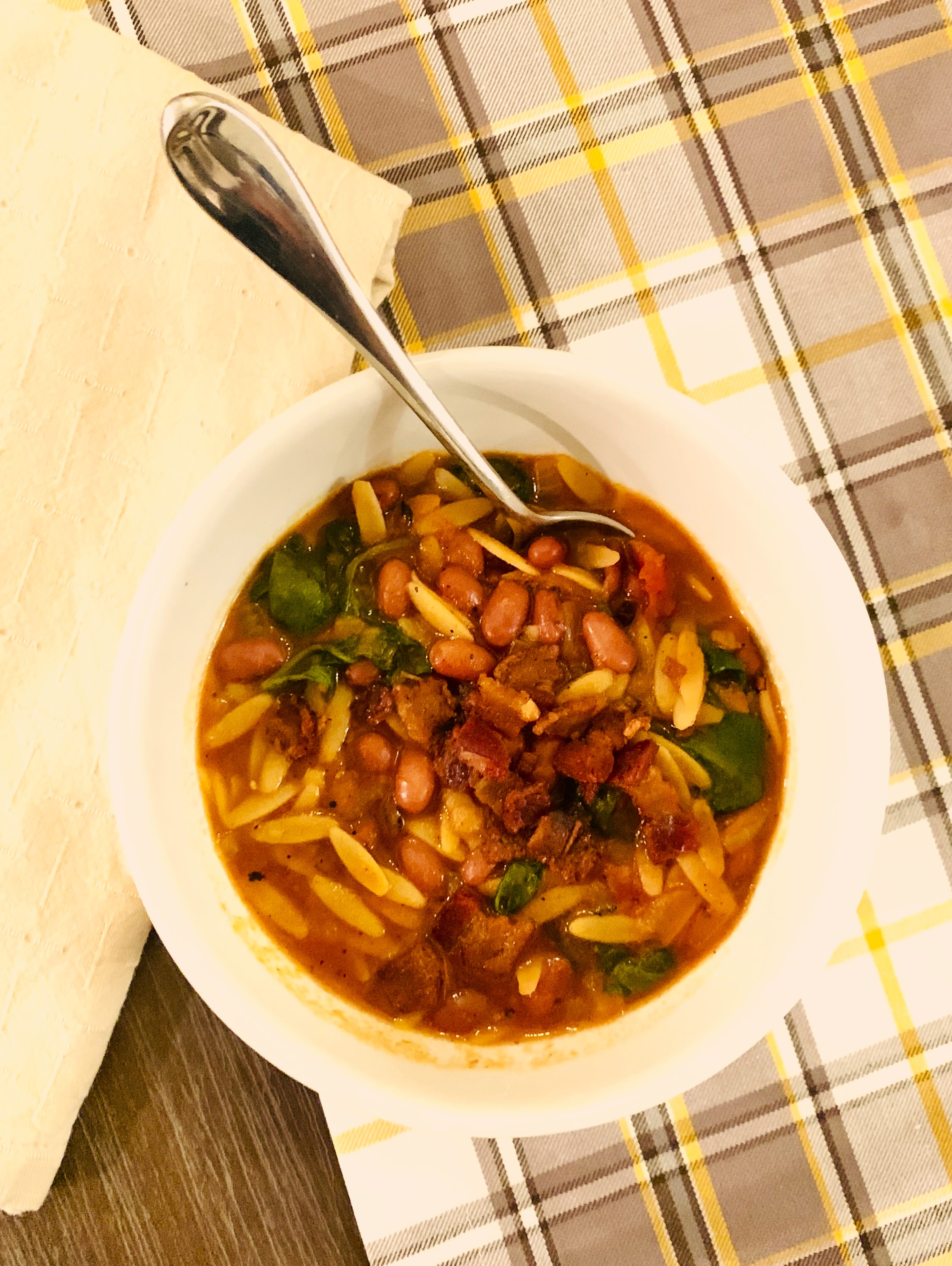 Smoky Red Bean, Orzo and Bacon Stew – Recipe! Image 2