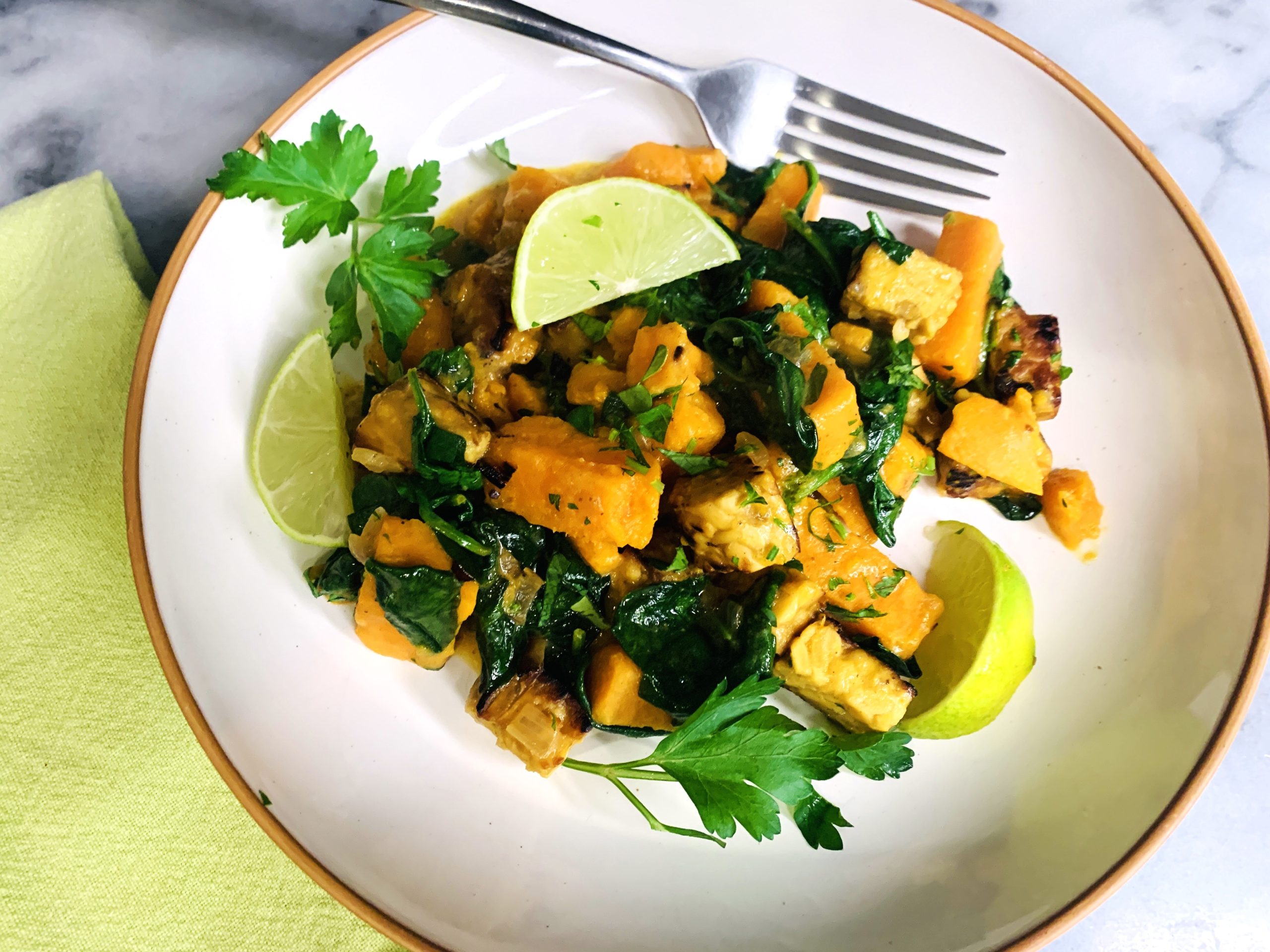Toasted Tempeh, Sweet Potato and Spinach Curry – Recipe! Image 2