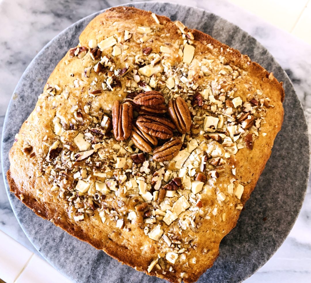 Browned Butter, White Chocolate, Pecan Snack Cake – Recipe! Image 1