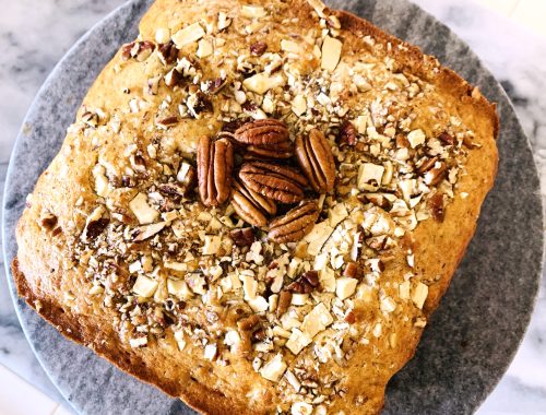 Browned Butter, White Chocolate, Pecan Snack Cake – Recipe!