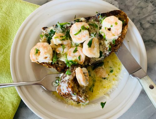 Garlic Mascarpone Shrimp Toasts – Recipe!