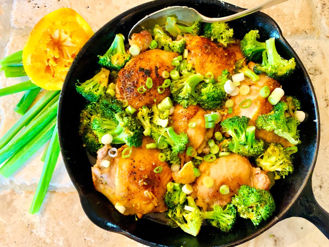 Skillet Orange Chicken Thighs and Broccoli – Recipe! Image 1