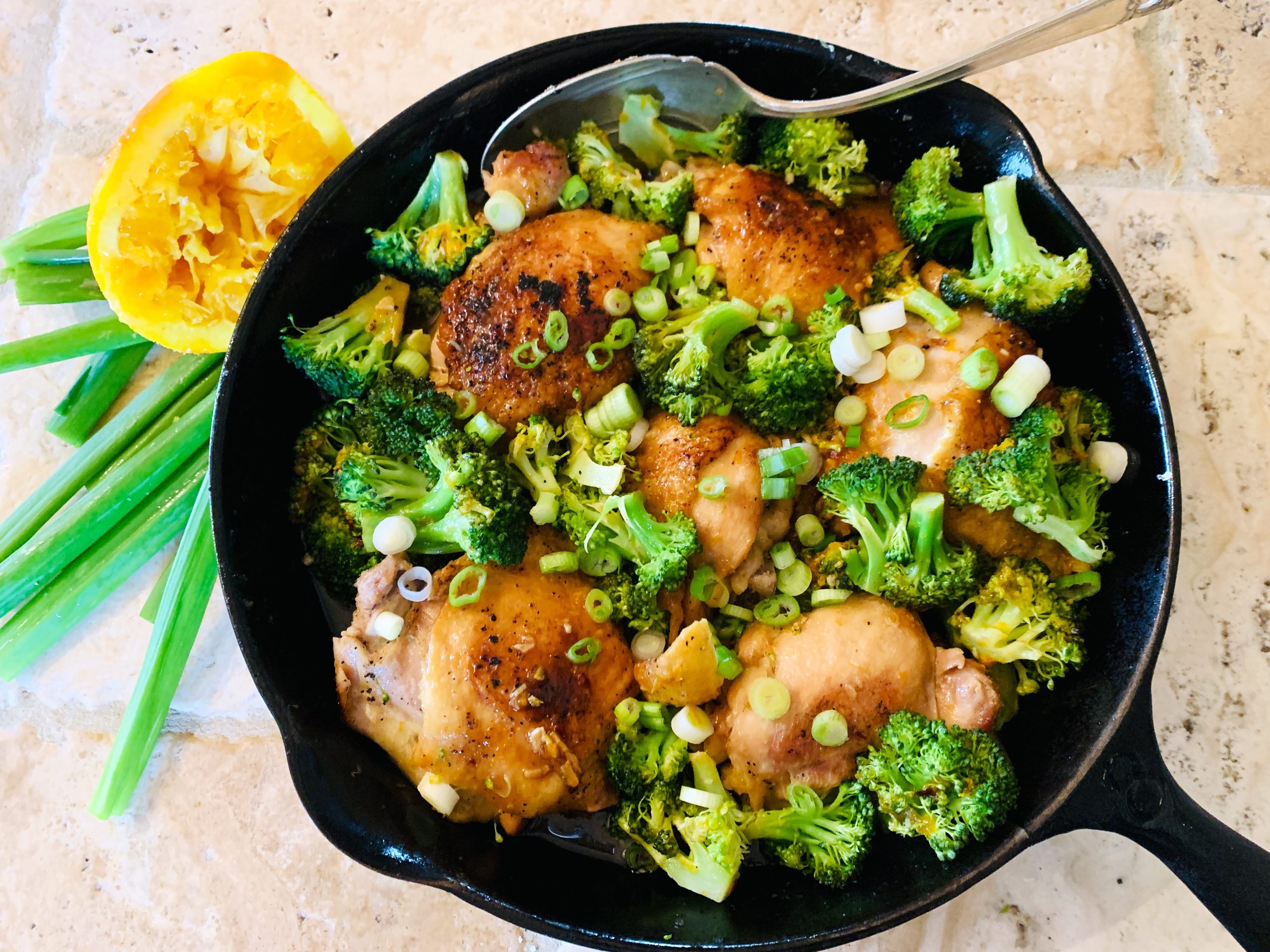 Skillet Orange Chicken Thighs and Broccoli – Recipe! Image 3