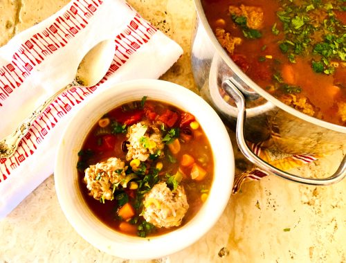 Turkey Meatball Albondigas Soup – Recipe!