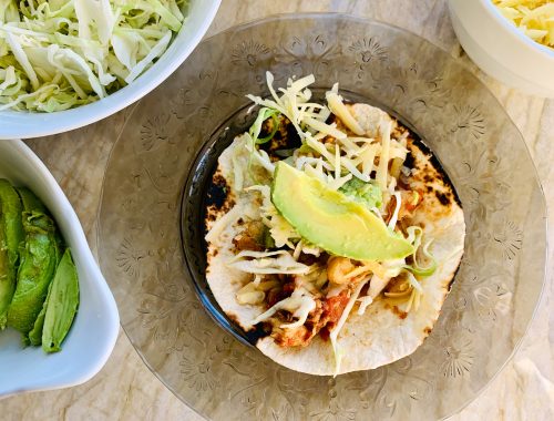 Instant Pot Smoky Chicken Pozole Tacos – Recipe!
