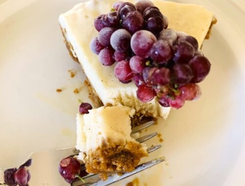 Honey Vanilla Frozen Yogurt and Grape Pie – Recipe!