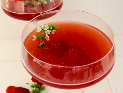 Muddled Raspberry Pomegranate Martini – Recipe!