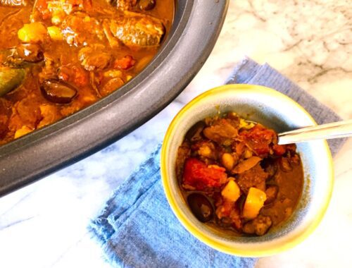 Slow Cooker Morrocan Beef and Potato Stew – Recipe!
