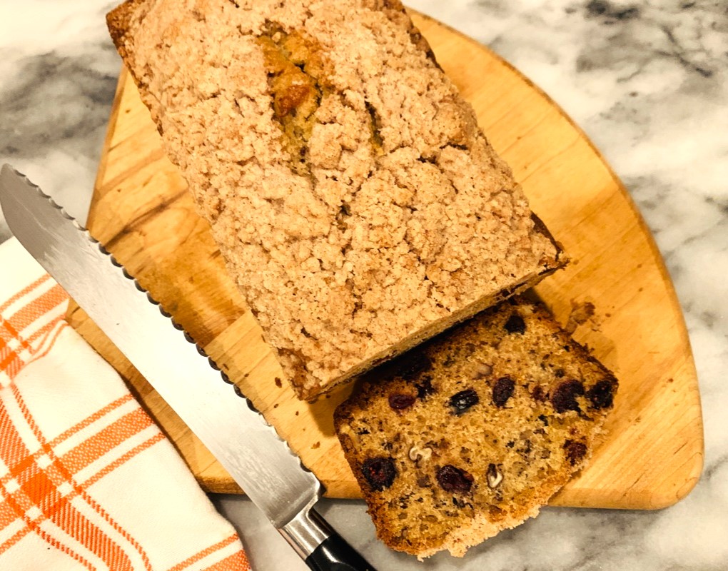 Orange Cranberry Pecan Bread with Crumb Crust – Recipe! Image 4