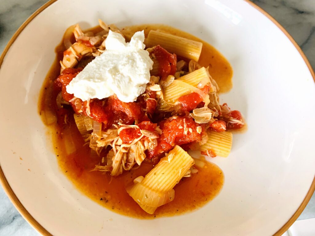 Instant Pot Chicken Sugo Rigatoni with Ricotta – Recipe Image 2