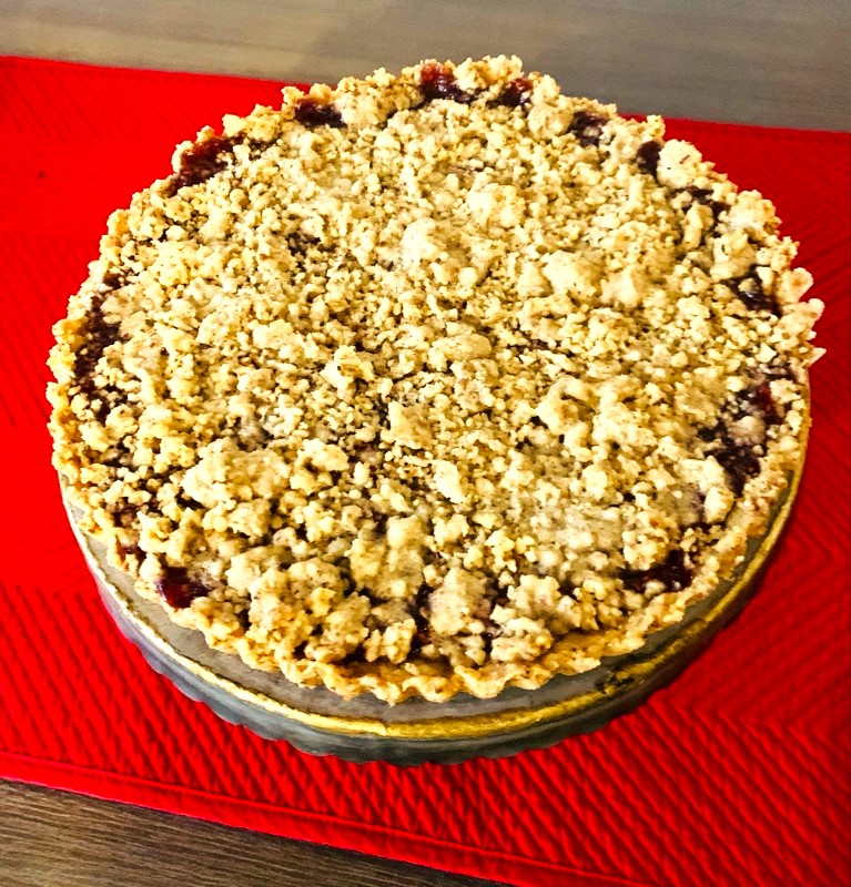 5-Ingredient Raspberry Walnut Crumb Tart – Recipe! Image 3