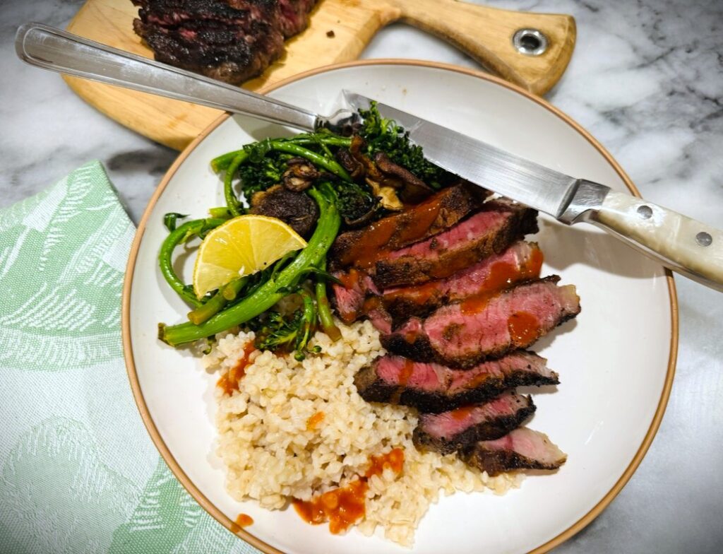 Blackened Steak and Broccolini Mushroom Bowls – Recipe! Image 3
