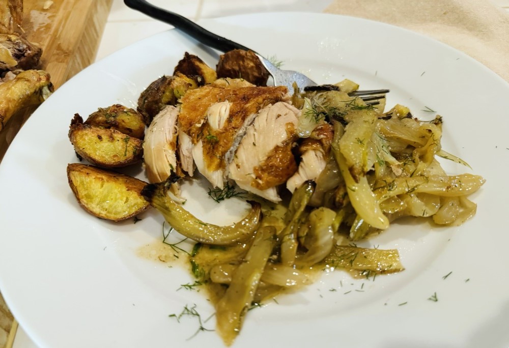 One Pan Roast Chicken with Braised Fennel – Recipe! Image 1
