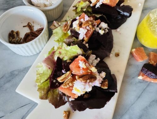 Roasted Beet and Cara Cara Orange Salad Cups – Recipe!
