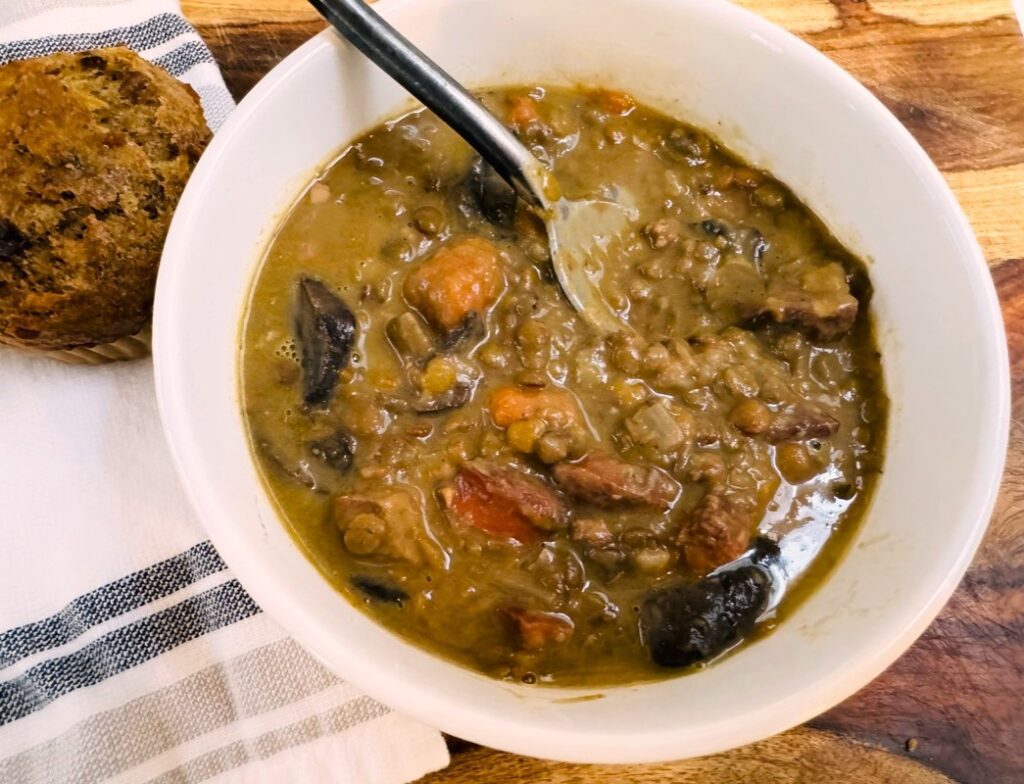 Mushroom, Kielbasa, and Lentil Soup – Recipe! Image 3
