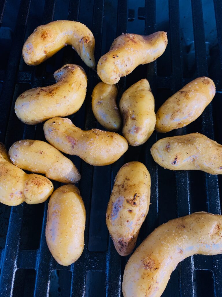 Grilled Fingerling Potatoes with Creamy Jalapeno Green Goddess – Recipe! Image 3