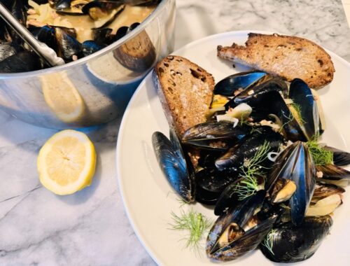 Steamed Mussels with Pancetta and Caramelized Fennel – Recipe!