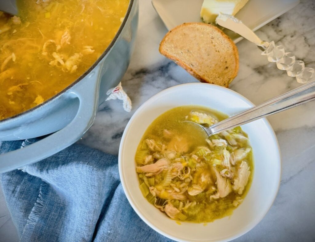 Chicken, Leek and Brown Rice Soup – Recipe! Image 3