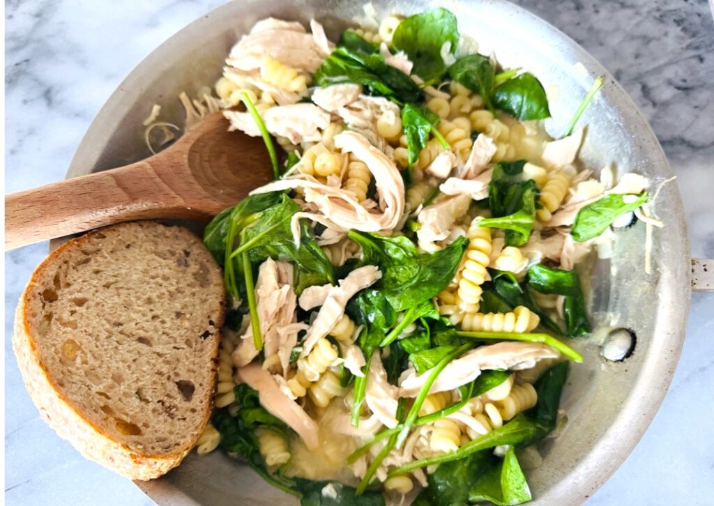 Skillet Chicken and Spinach Fusilli Recipe Image 3