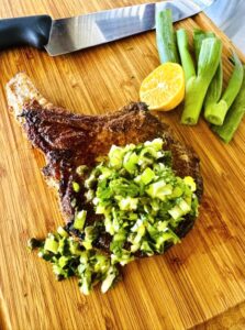 03-25 Blackened Pork Chop with Spring Gremolata 002 Image 1