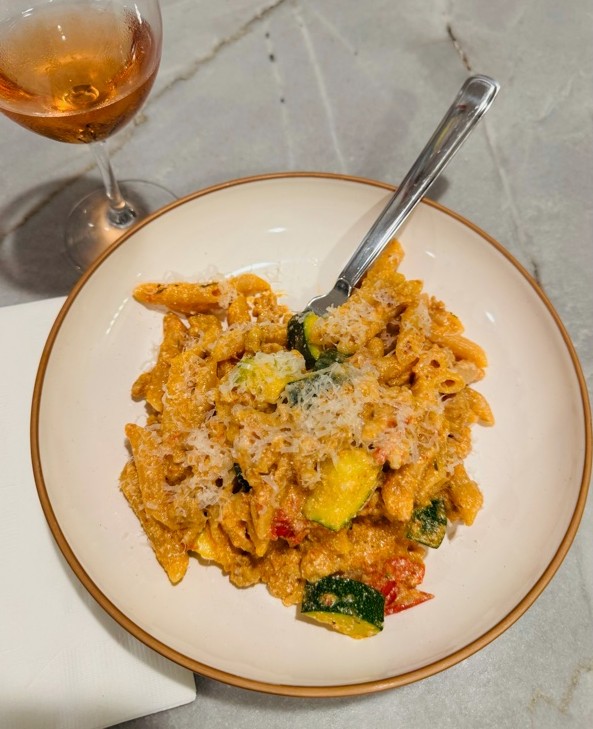 Creamy Tomato, Zucchini and Chicken Sausage Penne Recipe Image 2