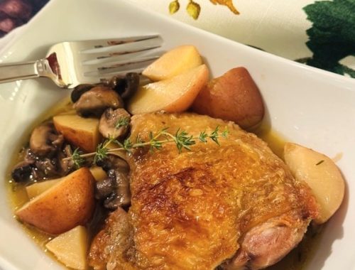 Simple Stove Top Chicken, Potato and Mushroom Stew Recipe