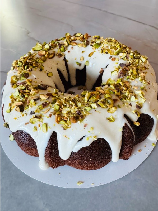 Pistachio Bundt Cake with Cream Cheese Glaze Recipe Image 2