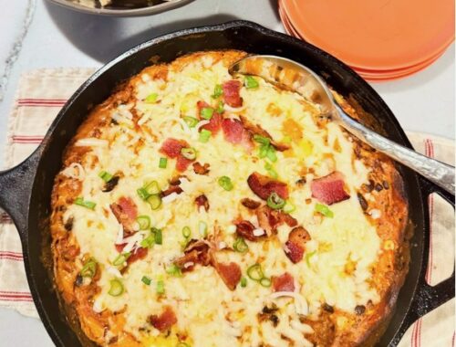 Creamy Skillet Cowboy Caviar Dip Recipe
