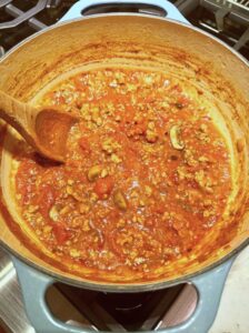 10-25 Pork and Mushroom Sunday Sauce 001 Image 1